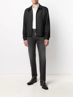 AMI Paris jean droit à effet délavé