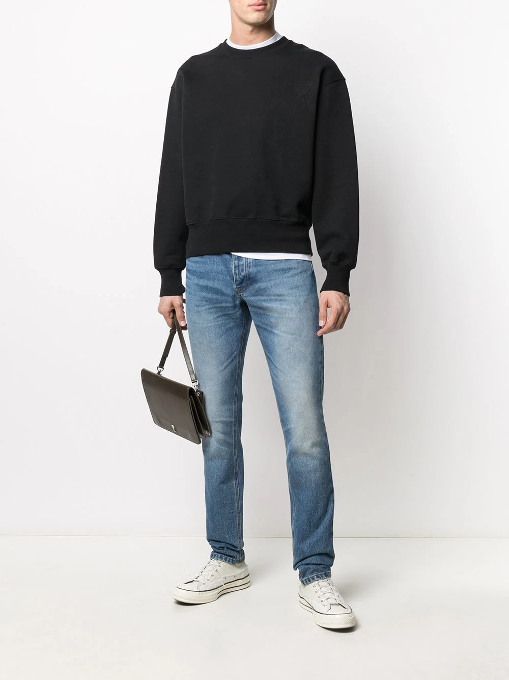 Prix Aimable AMI Paris Sweat à col rond sweats homme 2 AMI Paris sweat à col rond