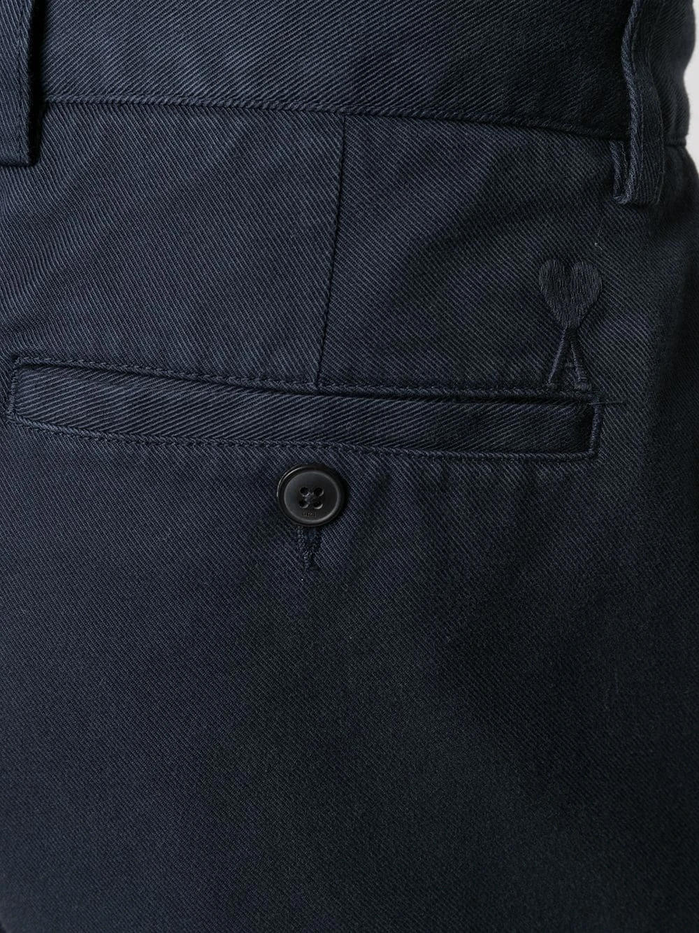AMI Paris Discount En Ligne Short chino à ourlet retroussé shorts habillés homme 5 AMI Paris short chino à ourlet retroussé