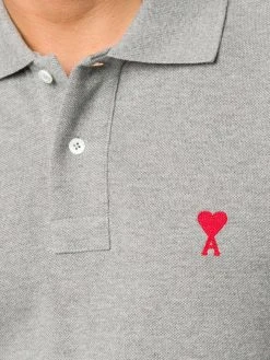 AMI Paris polo à logo brodé
