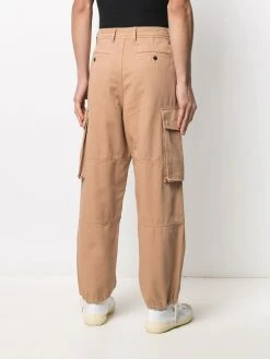 AMI Paris pantalon cargo à taille haute