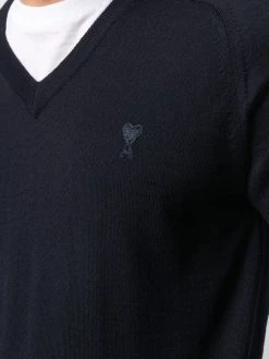 AMI Paris pull à broderies Ami de Coeur