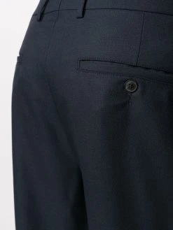 AMI Paris pantalon carotte à ourlet retroussé