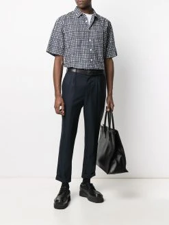 AMI Paris pantalon carotte à ourlet retroussé