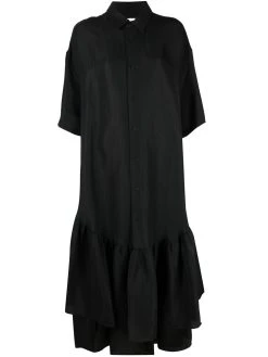 AMI Paris robe-chemise à volants