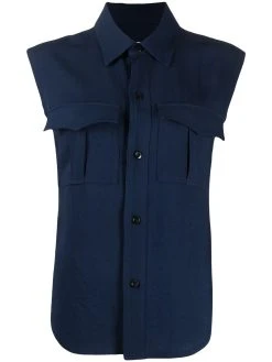 AMI Paris chemise à design sans manches