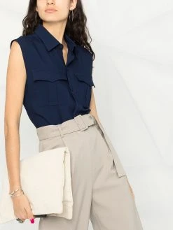 AMI Paris chemise à design sans manches