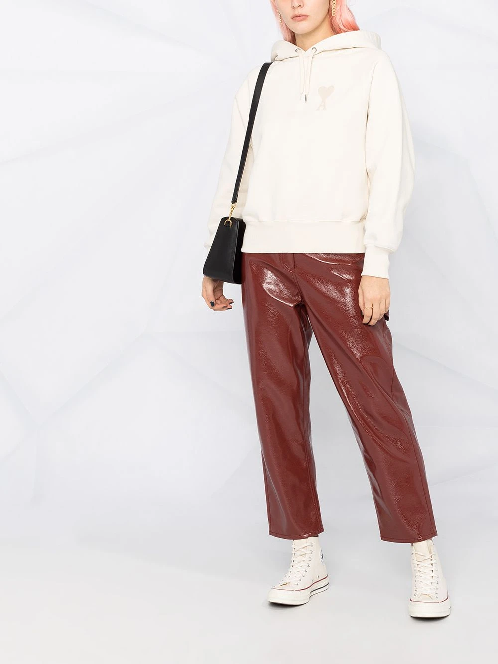 Bon Rapport Coût-Efficacité AMI Paris Hoodie Ami De Coeur hoodies femme 2 AMI Paris hoodie Ami De Coeur