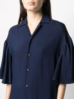 AMI Paris robe mi-longue à volants