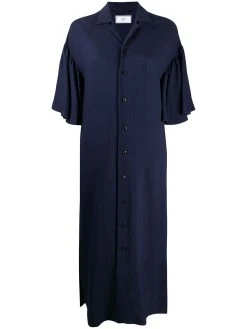 AMI Paris robe mi-longue à volants