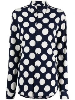AMI Paris chemise oversize à pois