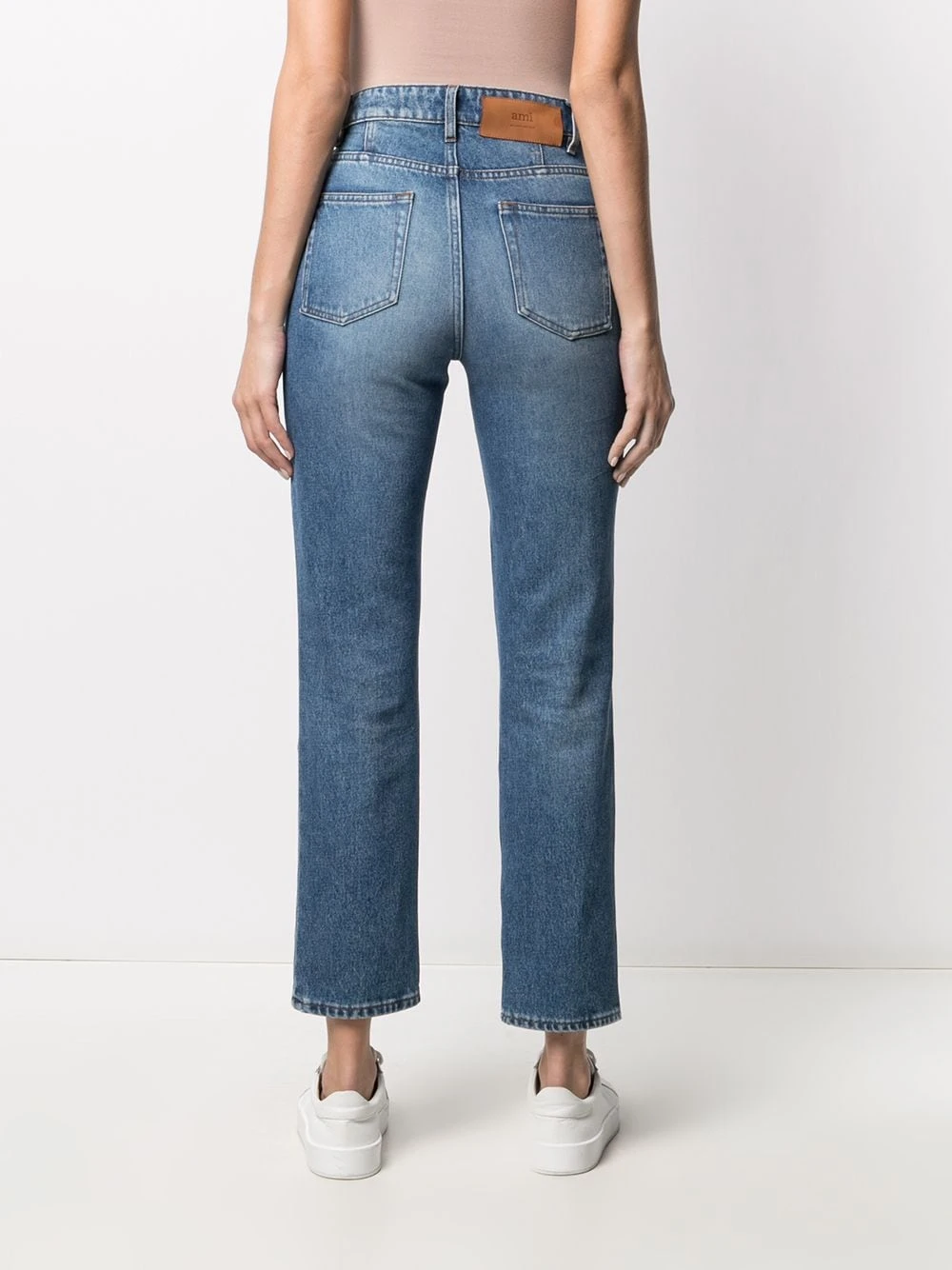 Plus Bas Prix De Vente AMI Paris Jean droit à taille haute jeans droits femme 4 AMI Paris jean droit à taille haute