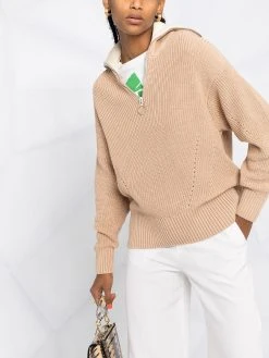 AMI Paris pull à col zippé