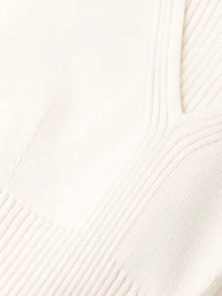 AMI Paris robe nervurée à col v