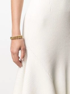 AMI Paris robe nervurée à col v