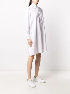 AMI Paris robe-chemise à coupe mi-longue