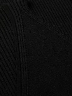 AMI Paris robe nervurée à col v