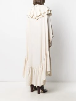 AMI Paris robe mi-longue à volants