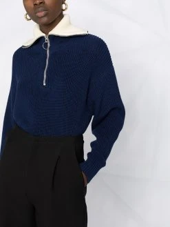 AMI Paris pull à col zippé