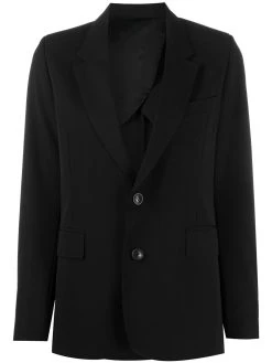 AMI Paris blazer boutonné à revers crantés