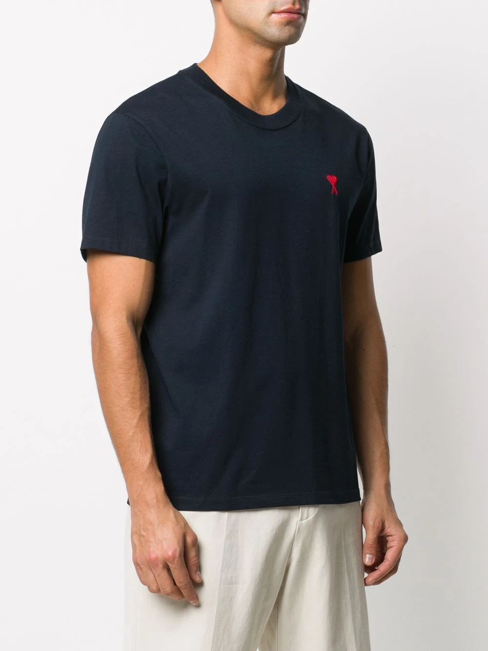 Promos AMI Paris T shirt à logo brodé t-shirts homme 3 AMI Paris t-shirt à logo brodé