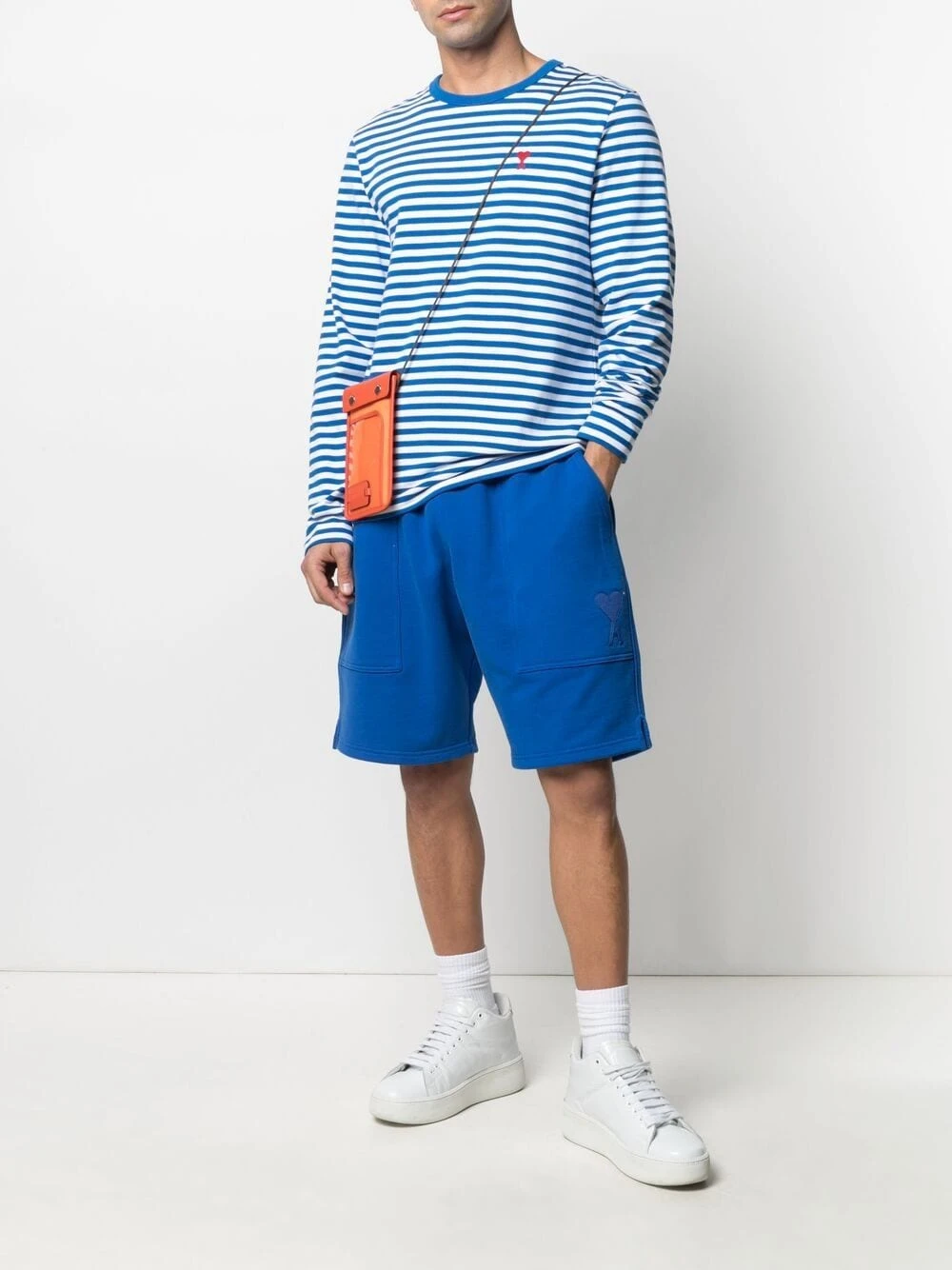 Qualité Supérieure AMI Paris Sweat Ami de Coeur à rayures sweats homme 2 AMI Paris sweat Ami de Coeur à rayures