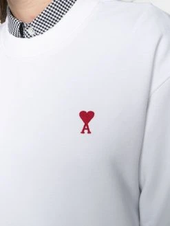 Prix Allégé AMI Paris Sweat à logo brodé sweats femme 9 AMI Paris sweat à logo brodé