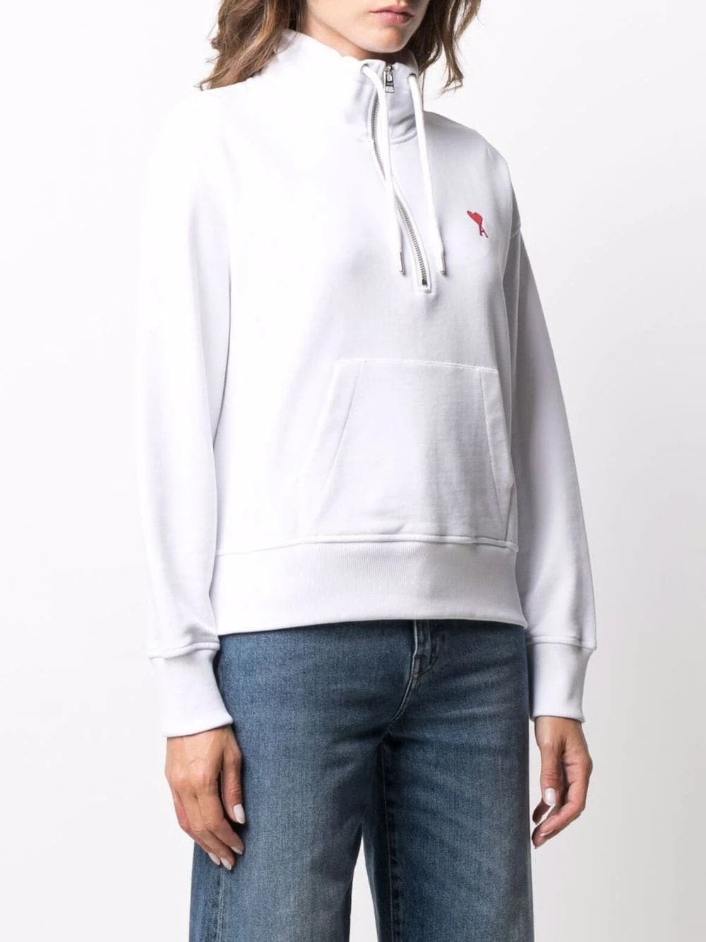 AMI Paris Sweat Ami de Cœur à fermeture zippée Prix Malin sweats femme 4 AMI Paris sweat Ami de Cœur à fermeture zippée