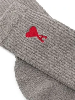 AMI Paris chaussettes nervurées Ami De Coeur
