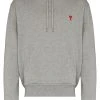 AMI Paris hoodie à motif Ami de Coeur brodé