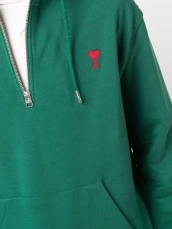 AMI Paris sweat Ami de Coeur à fermeture zippée