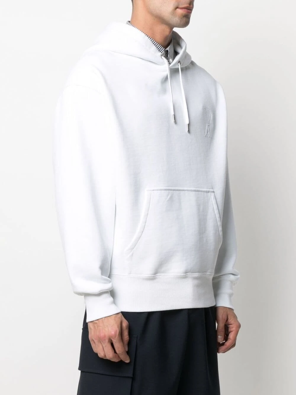 AMI Paris Prix Exclusifs Hoodie à lien de resserrage hoodies homme 3 AMI Paris hoodie à lien de resserrage