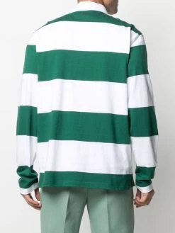 AMI Paris polo à rayures horizontales