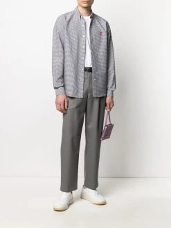 AMI Paris chemise Ami de Coeur à motif pied-de-poule