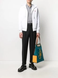 AMI Paris hoodie Ami de Coeur à fermeture zippée