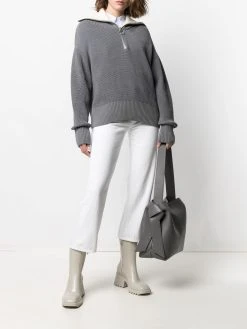 AMI Paris pull à fermeture zippée