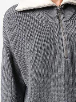 AMI Paris pull à fermeture zippée