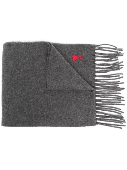 AMI Paris écharpe Ami De Cœur en laine