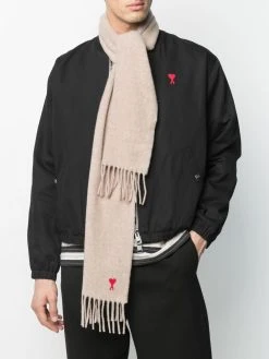 AMI Paris écharpe Ami De Cœur en laine