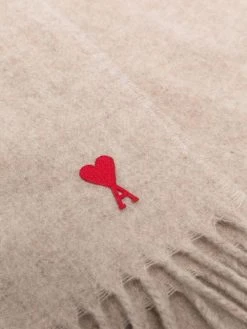 AMI Paris écharpe Ami De Cœur en laine