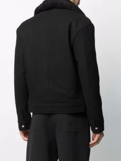 AMI Paris Veste zippée à col en peau lainée Prix Ourlé surchemises homme 8 AMI Paris veste zippée à col en peau lainée
