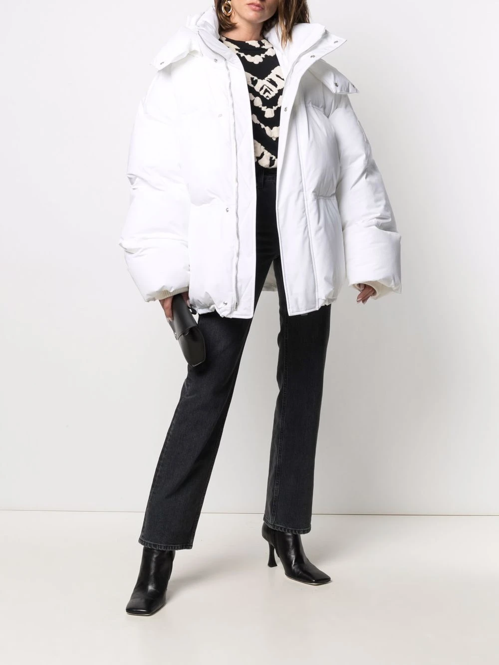 AMI Paris Veste matelassée à patch Ami de Cœur Prix Préférentiel doudounes femme 3 AMI Paris veste matelassée à patch Ami de Cœur