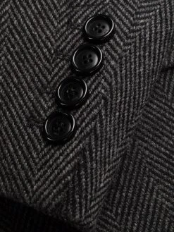 AMI Paris manteau boutonné à chevrons