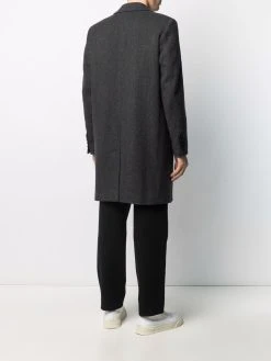 AMI Paris manteau boutonné à chevrons