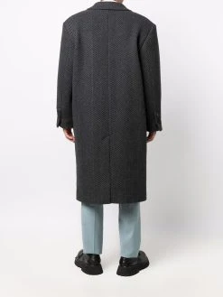 AMI Paris manteau structuré à chevrons