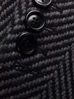 AMI Paris manteau structuré à chevrons