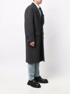 AMI Paris manteau structuré à chevrons