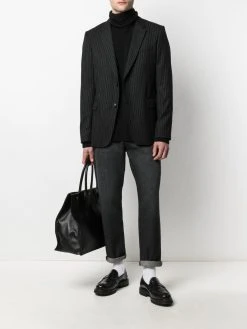 AMI Paris blazer ajusté à rayures