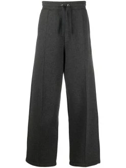 AMI Paris pantalon droit à logo brodé