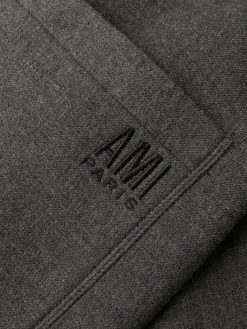 AMI Paris pantalon droit à logo brodé